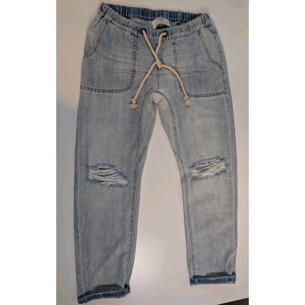 One Teaspoon Shabbies Drawstring Boyfriend Jeans Size XS